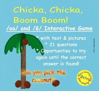Preview of Chicka, Chicka, Boom, Boom Interactive Game sounds long e and /oo/