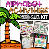 Sub Plans: Alphabet Acitivites & Substitute Kit