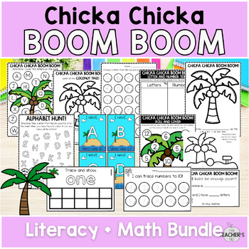 Chicka Chicka Boom Boom | Literacy and Math Activities | TPT