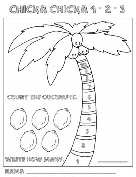 Download Chicka Chicka Boom Boom Literacy and Math Activity by Lauren DeSantis