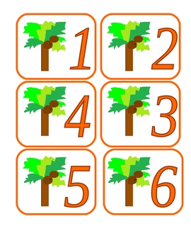 Preview of Chicka Chicka Boom Boom Math Game Counting Numbers