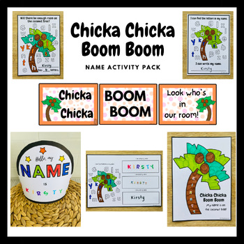 Chicka Chicka Boom Boom Name Activity Pack by Play and Learn Pioneer Valley