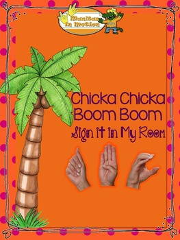 Preview of Chicka Chicka Boom Boom – Sign it in My Room - FREEBIE