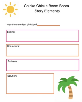 Preview of Chicka Chicka Boom Boom Story Elements