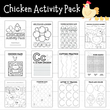 Preview of Chicken Activity Pack