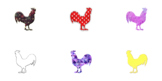 Chicken Animal Hen illustration Drawing Free Printable Dis