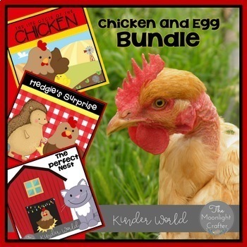 Preview of Chicken Book Companion Bundle with Literacy and Stem Materials