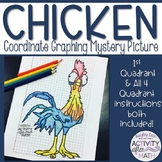 Chicken Coordinate Graphing Picture Quadrant 1 & All 4 Quadrants