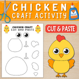 Chicken Craft Template | Farm Animal Craft Activity | Cut & Paste