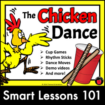Preview of Chicken Dance Music Games: Cup Passing Game: Rhythm Stick Lesson: Dance Lesson