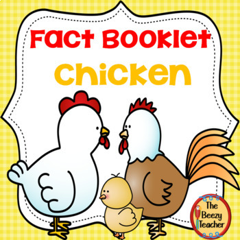 Preview of Chicken Fact Booklet | Nonfiction | Comprehension | Craft