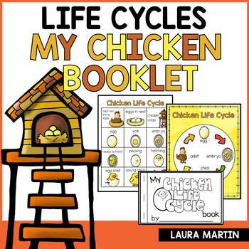 Preview of Chicken Life Cycle Book - Life Cycle of a Chicken - Spring Animals Life Cycles 