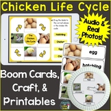 Chicken Life Cycle Digital Boom Cards & Printable Pages, C
