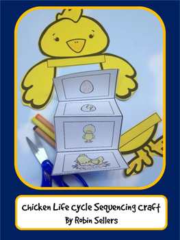 Preview of Chicken Life Cycle {Life Cycle of a Chicken Sequencing Card Craft}
