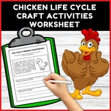 Chicken Life Cycle Worksheet: Coloring, Writing, and Writi