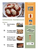 Chicken Parmesan Adapted Recipe & 2 Follow Up Worksheets!