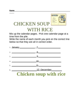 chicken soup with rice board book