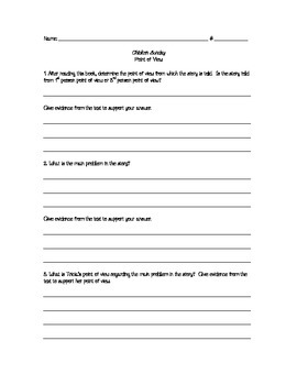 Chicken Sunday Comprehension Worksheets Teaching Resources Tpt