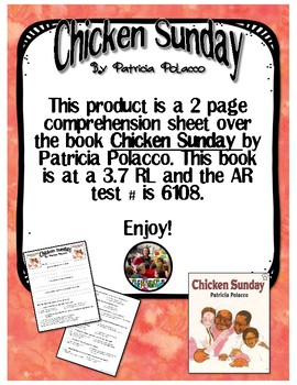 Chicken Sunday Comprehension Worksheets Teaching Resources Tpt