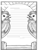 Chicken Themed Friendly Letter Template