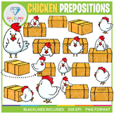 Chicken and Hay Prepositions / Positional Word Clipart