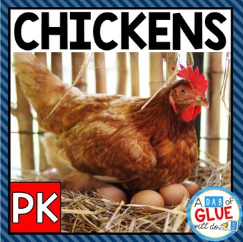 Preview of Chickens Animal Study Science Unit for Pre-K