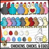 Chickens, Chicks, & Eggs Clip Art