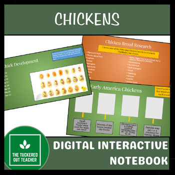 Preview of Chickens Digital Interactive Notebook
