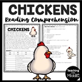 Chickens Informational Text Reading Comprehension Workshee