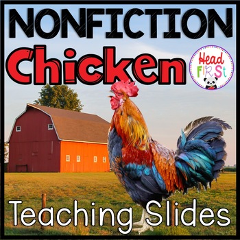 Preview of Chickens Nonfiction Digital and Printable Slides, Books, and Activities