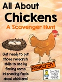 Chickens - Scavenger Hunt Activity and KEY