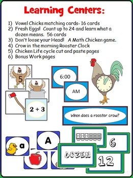 printable chicken math worksheets for grade 1