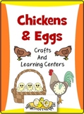 Chickens and Eggs : Crafts, Literacy and Math Centers