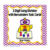 Chicks 2 Digit Long Division with Remainders Task Cards