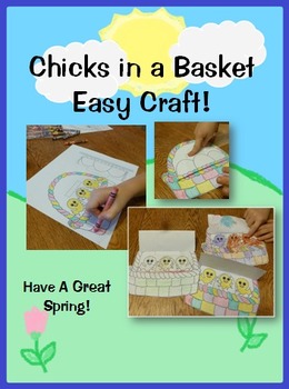 Preview of Free Easter and Spring Craft: Chicks in a Basket!