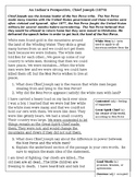 Primary Document Worksheet: Chief Joseph, An Indian's Pers