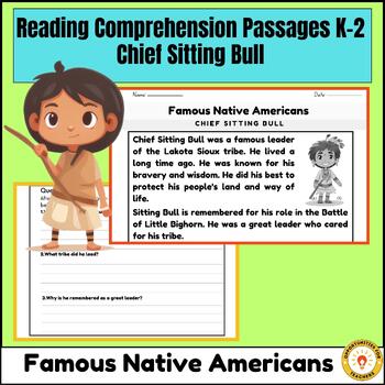 Preview of Chief Sitting Bull Reading Comprehension Passages K-2