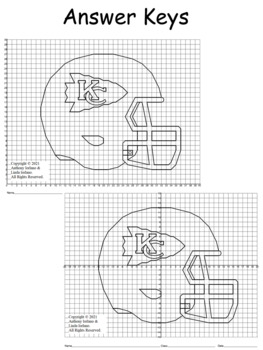 KC Chiefs' Helmet (1-Quadrant) Mystery Picture (Distance Learning)