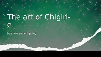 Preview of Chigiri-e the art of Japanese paper ripping