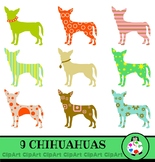 Chihuahua Dog Clipart - Pet Icon Silhouettes