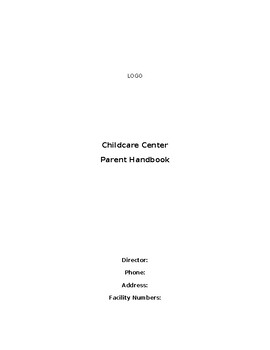Preview of Child Care Center Parent Handbook
