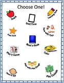 Child Choose One Reinforcement Board for Activities and Items