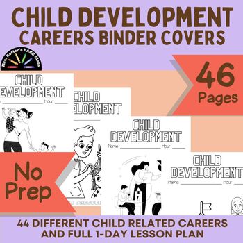 Preview of Child Development 3-Ring Binder Covers with Lesson Plan - No-Prep