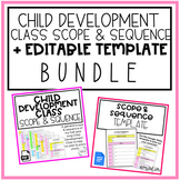 Child Development Class Scope & Sequence + Editable Templa
