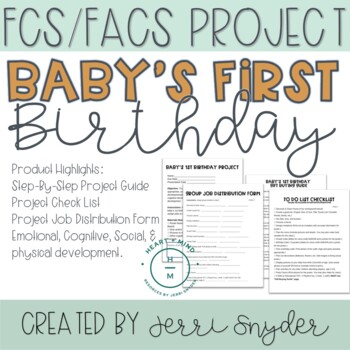 Preview of Child Development  -  FACS, FCS Project - Baby's 1st Birthday Party