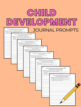 Preview of Child Development Journal Prompts