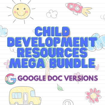 Preview of Child Development Resources MEGA Bundle - Google Doc versions
