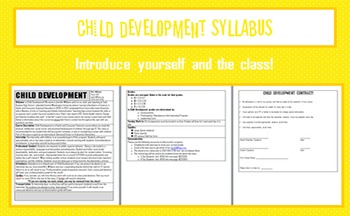 Preview of Child Development Syllabus