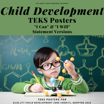 Preview of Child Development TEKS Posters (Knowledge & Skills Statements)