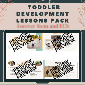 Preview of Child Development: Toddler Development Lessons Pack-FCS